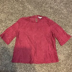 ANN TAYLOR LOFT LACE BLOUSE